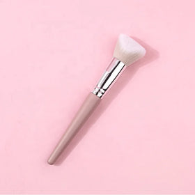 New Beauty Cosmetic Tool Custom Logo Foundation Contour Shadow Soft Bristle Wood Handle Makeup Brushes