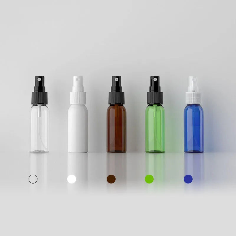 Custom Logo 30ml White PET Plastic Mist Spray Cosmetic Bottle High Quality Empty Plastic for Perfume Use MOQ 100pcs