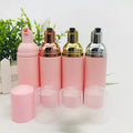 Wholesale Matte pink Color 30ml 50ml 60ml 100ml 120ml 150ml 200ml Plastic Pet Bottle with Foam Pump for Cosmetic Packaging Use