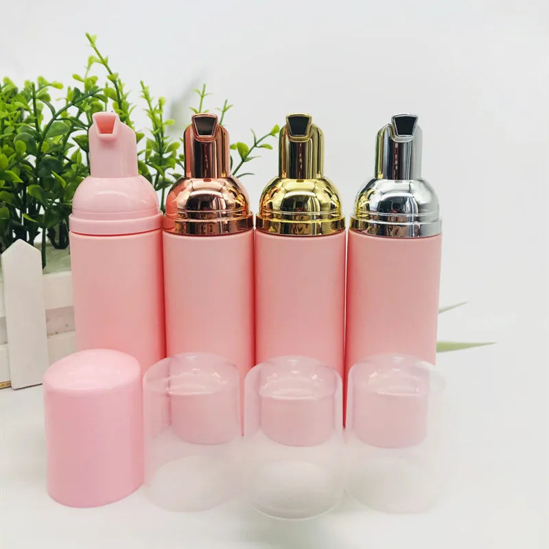 Wholesale Matte pink Color 30ml 50ml 60ml 100ml 120ml 150ml 200ml Plastic Pet Bottle with Foam Pump for Cosmetic Packaging Use