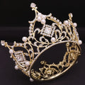 Kids Square Diamond Round Princess Pageant Rhinestone Crystal Tiaras Crown Molding Headpieces for Kid
