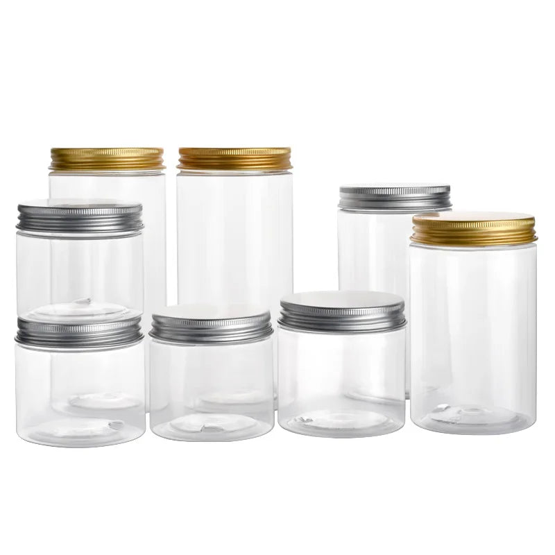 50ml 60ml 80ml 100ml 120ml 140ml 150ml 180ml 200ml 250ml 300ml 350ml 400ml 500ml Cosmetic Cream Packaging Wide Mouth Plastic Jar