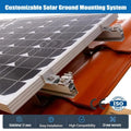 Solar Panel Mounting Structure Adjustable Pitched Roof Solar Panel Mounting System