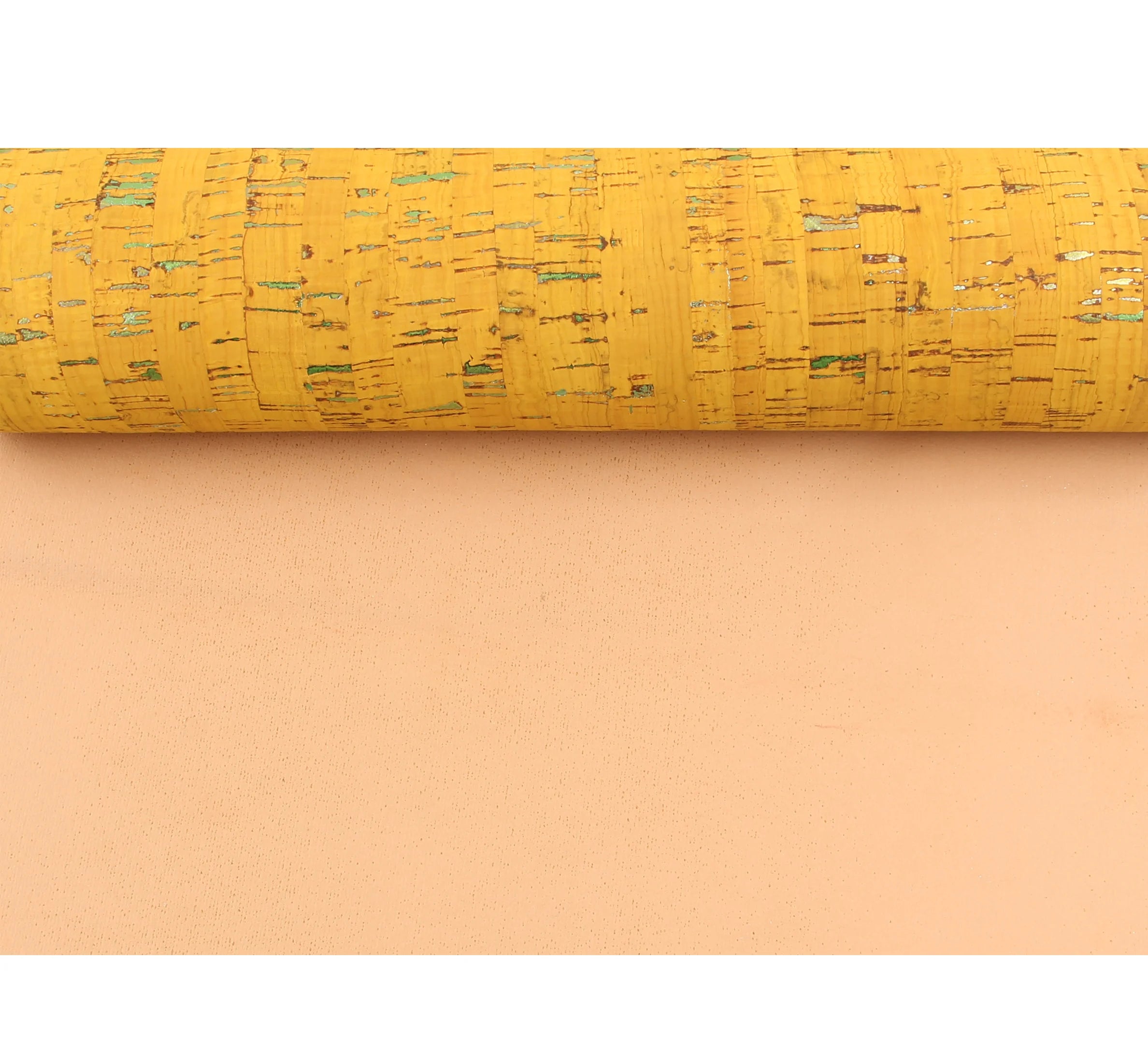 INFOCORK 45x30cm DIY Cork Factory Fabric Leather Sheet - Faux Leather Base Metallic Foil for Crafts Toys & Packaging Boxes