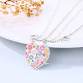 Wholesale Drop Oil Jewelry Magnetic Colorful Donut Pendant Necklace Best Friend Forever 2pcs/set Necklaces for Girls