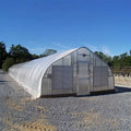 Large Tunnel Greenhouse for Agriculture Single and Double Layer Made of PE Film and Plastic with PC Sheet Cover