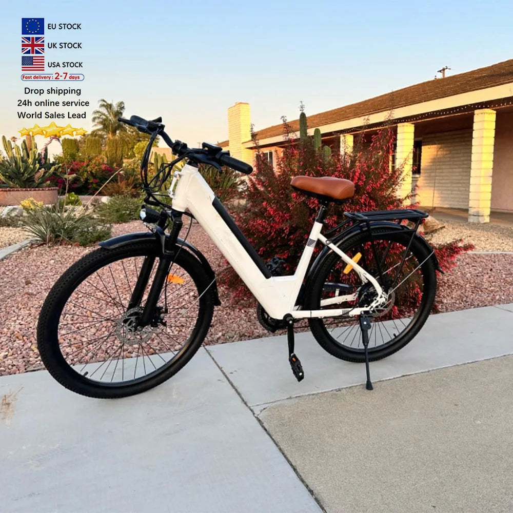 Skinny Tire Ebike CS20 VOMO Skinny Spining Bike EU Warehouse 250w Motor Factory Direct Ebike Price Step Through Electric Bike