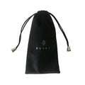 Custom Logo 9x18cm Black Drawstring Soft Velvet Mobile Phone Shell Bags for Protection
