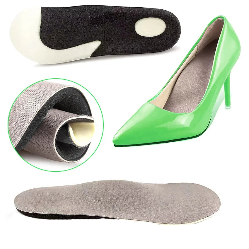 3/4 Arch Support Orthotic Insoles Men Woman Inserts Orthopedic Shoes Insoles for Flat Feet Heel Pain Plantar Fasciitis HA00838 MegaBDM