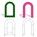 32mm Aluminum Door Open Arch Photobooth Backdrop Stand Heavy Duty Metal Frame for Wedding Birthday & Baby Shower Event Decor