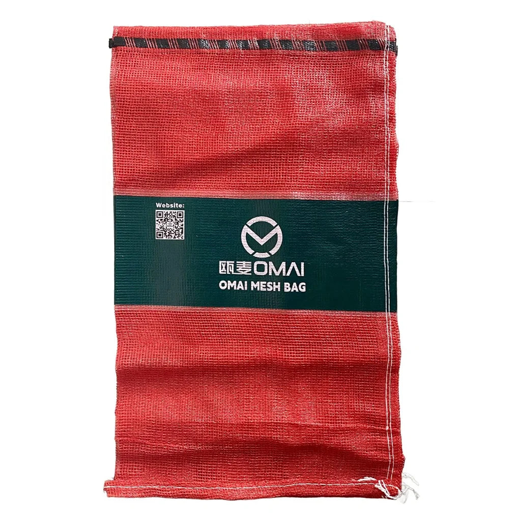 Omai Brand Hot Selling PP Polypropylene Leno Mesh Bags Drawstring Closure BPA Free SGS CE Certified Packing Sack for Potato