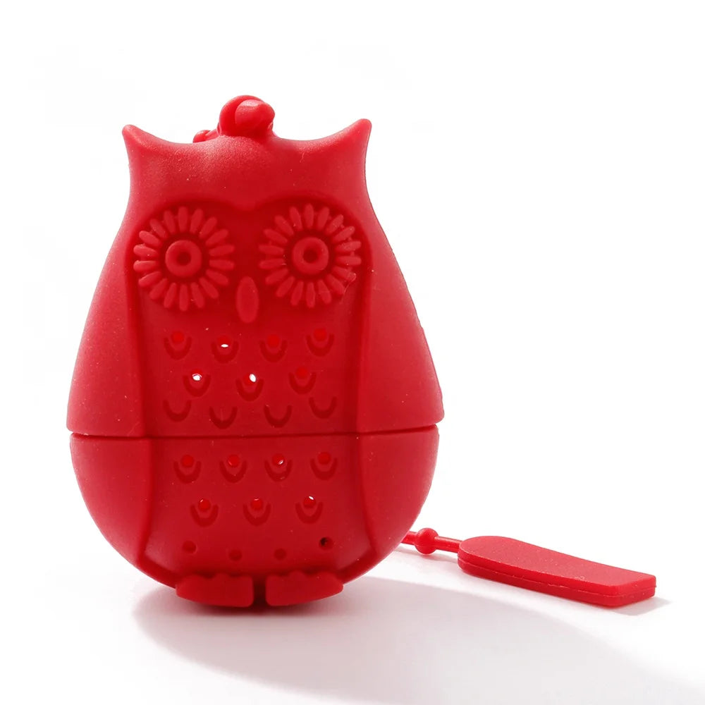 Owl Shaped Silicone Tea Infuser Reusable Strainer for Tea Leaves and Herbs