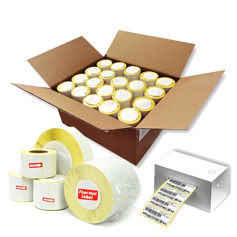 Factory Direct Customized 4"x6" Self Adhesive Printing Blank Thermal Transparent Label MegaBDM