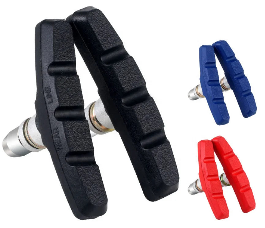 TOOPRE 70mm Silent Durable Rubber MTB Road Fixie Bicycle Brake Blocks Pads V Brake Shoes for Bike