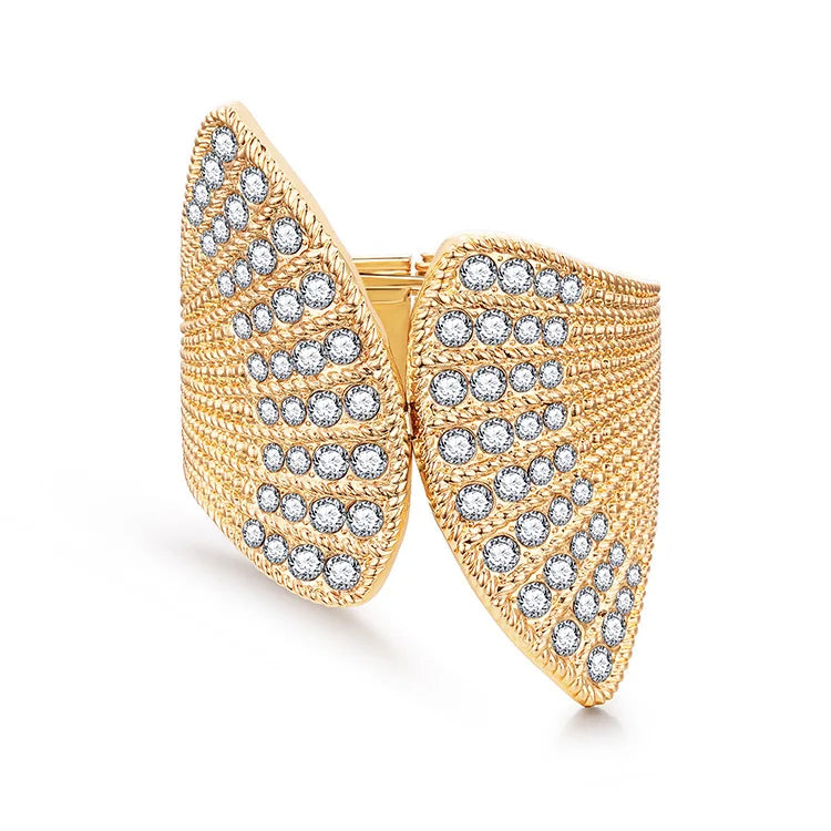 DHJ60181 Fashion Gold Bangle Women Exaggerated Bangle Alloy Bangle Jewelry
