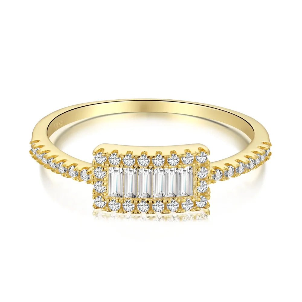 Fashion Jewelry New Arrival Elegance Miniature Design Shine Zircon for Women 925 Sterling Silver Ring