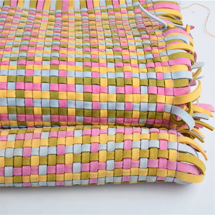 China's 0.8mm-3.0Mm Synthetic PU Leather Upholstery Faux PVC Braided Suede for Bags and Luggages for Decorative Use on Sofas