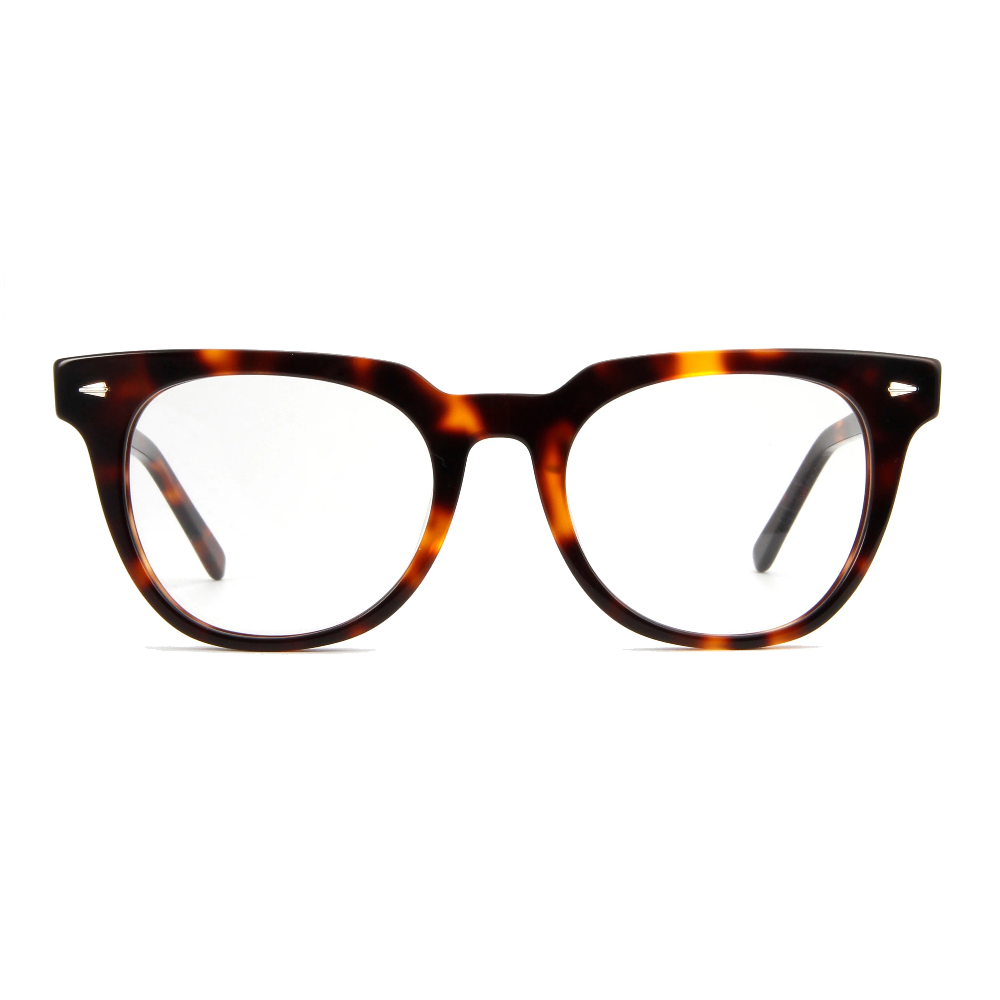 Brand Rivet Men Acetate Square Glasses Frame Oval Optics Frames Luxury Prescription Eyeglasses for Women Myopia Frame Clear Lens