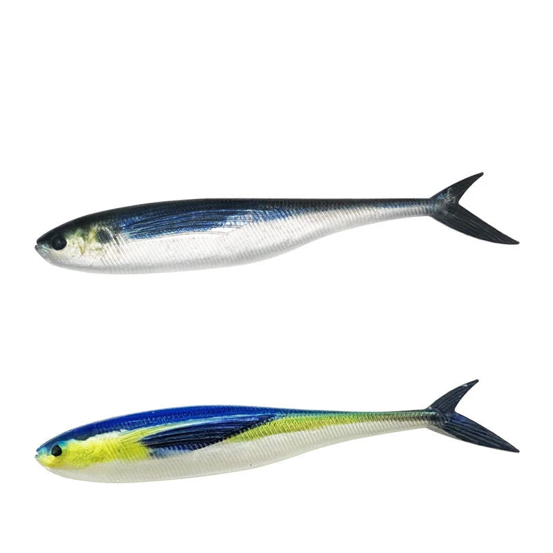Guosong Bionic Plastic Soft Lure 3D Printing Painted Mackerel Sea Fishing Lures 2pcs/Pack Soft Plastic Fishing Lures