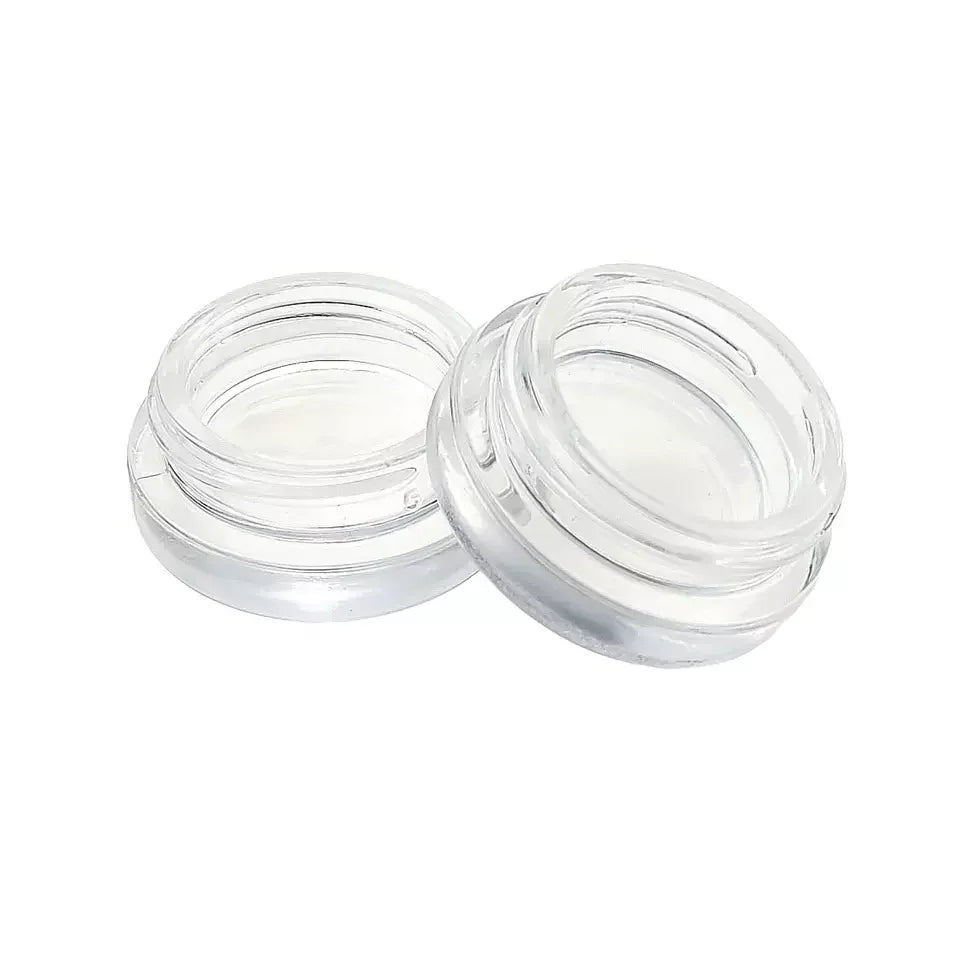 3ml 7ml 5ml 10ml uv black dark violet round glass jar for cosmetic cream bottle