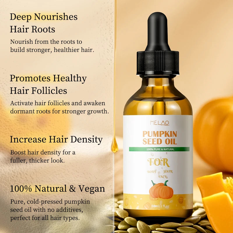 Custom Logo Anti Aging Face Oil Natural 100% Hair Growth Oil Private Label Virgin Cold Pressed Unrefined Pumpkin Seed Oil
