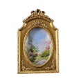 Antique Golden Resin 4x6 Handmade Eco-friendly Photo Frame with Glass Hanging Wall Ornament Gift for Home Interior Decor