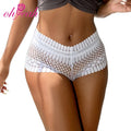 OHYEAH White Sexy Thong Panty Models High Quality Low-Rise Women's Underwear with Feather Shape Lace Hot and Stylish