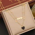 Custom Exquisite Jewelry Non-fading 18k Gold Plated Stainless Steel Pendant Fashion Jewelry Sets Wholesale