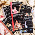 10 Sheets Per Pack Dual Material Die-cut Sticker Book Berlin Girl Series Girl Material Sticker