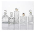 Custom Aromatherapy Reed Diffuser Glass Bottle with Aluminum Screw Cap Hot Stamping for Bedroom Perfume Essential Oil Diffusion