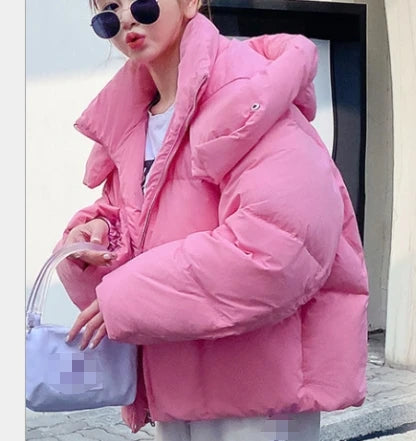 Hooded Girl Winter Coat Fashion Women's Down Jacket Puffer Jacket for Women SML