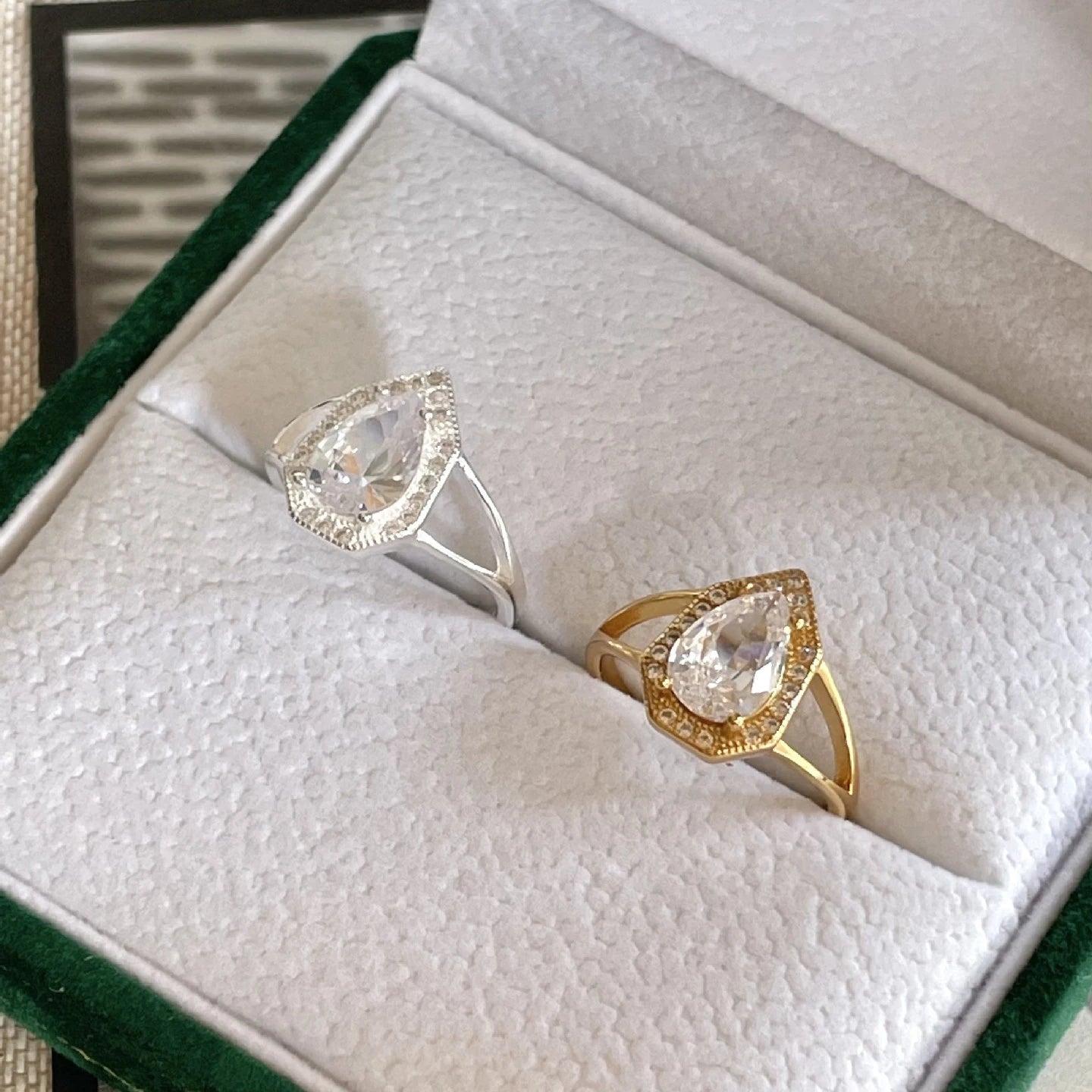 Vianrla S925 Sterling Silver Drop White CZ Cubic Finger Fashion Hot Selling Jewelry for Girl