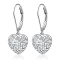 CAOSHI Factory Wholesale Contracted Style Heart Shaped Hollow Design Earrings for Fashion Party Drop Earrings Women Jewelry OEM