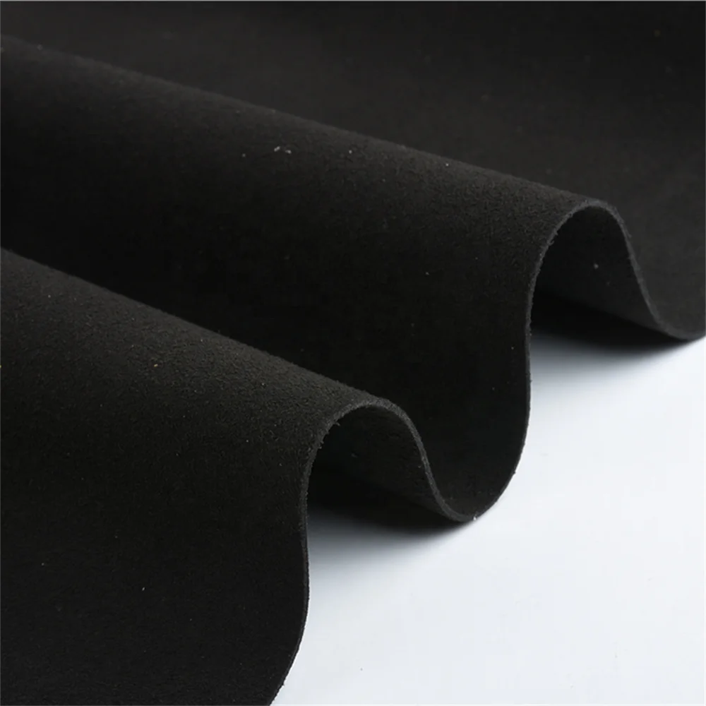 0.4mm-1.0mm Microfiber Synthetic Leather Faux Leather Suede Conductive Non-Woven PU Leather Fabric for Sofa Outdoor Waterproof