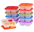 Hotselling Food Storage Containers Set of 5 Reusable 4 Compartments Food Meal Prep Containers for School Work