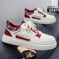 M1700 New Style Lace-up Breathable Sports Casual Shoes Fashionable and Versatile White Sneakers for Men