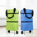 2024 Convenient Foldable Tug Supermarket Shopping Bag with Wheels Tote Large Capacity Wheel Bag
