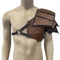 Medieval PU Leather Single Shoulder Armor Knight Warrior Pauldrons Gladiator Drama Cosplay Accessories Photography Props