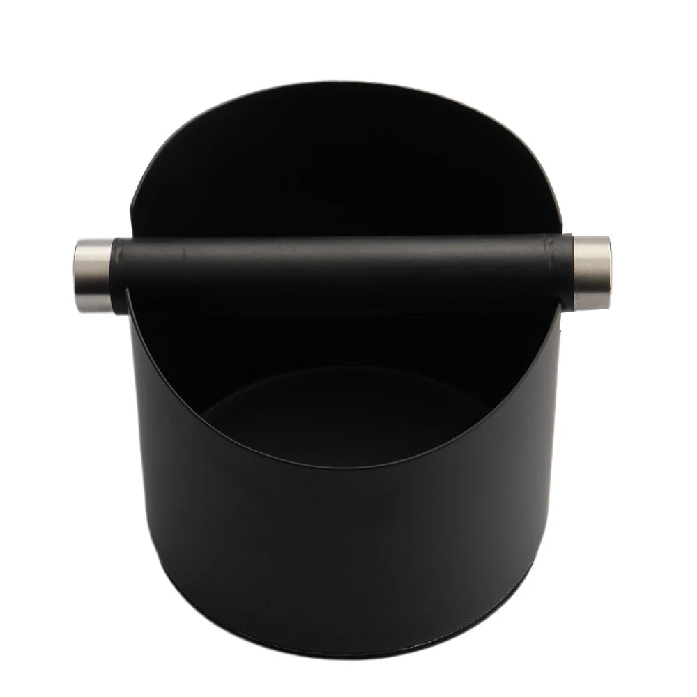 Coffee Accessories Stainless Steel Coffee Knock Box Mini Round Espresso Portafilter Knock Box Black White Silver