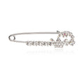 Feature Jewelry Scarf Pin Crown Shape Rhinestone Hijab Pin for Women Dress Accessories