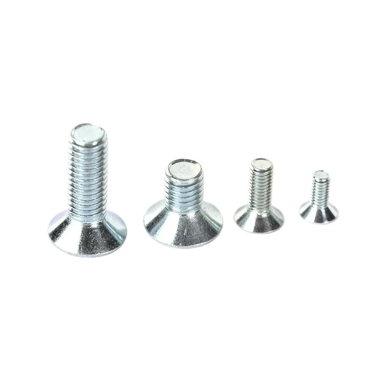 DongjJi Factory Prices White Zinc Plating Flat Head  Pan Head Screw Countersunk Head Hexagon Socket Bolt Screw Type Compressor