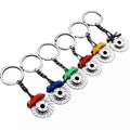 Popular Gift Keychain for Car Creative Rotatable Brake Disc Pendant Metal Keychains Auto Parts Models Spinning Racing Key Ring