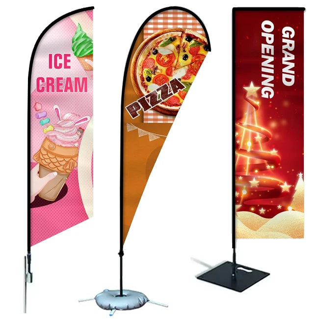 Wholesale Promotional Outdoor Custom Advertising Feather Flag