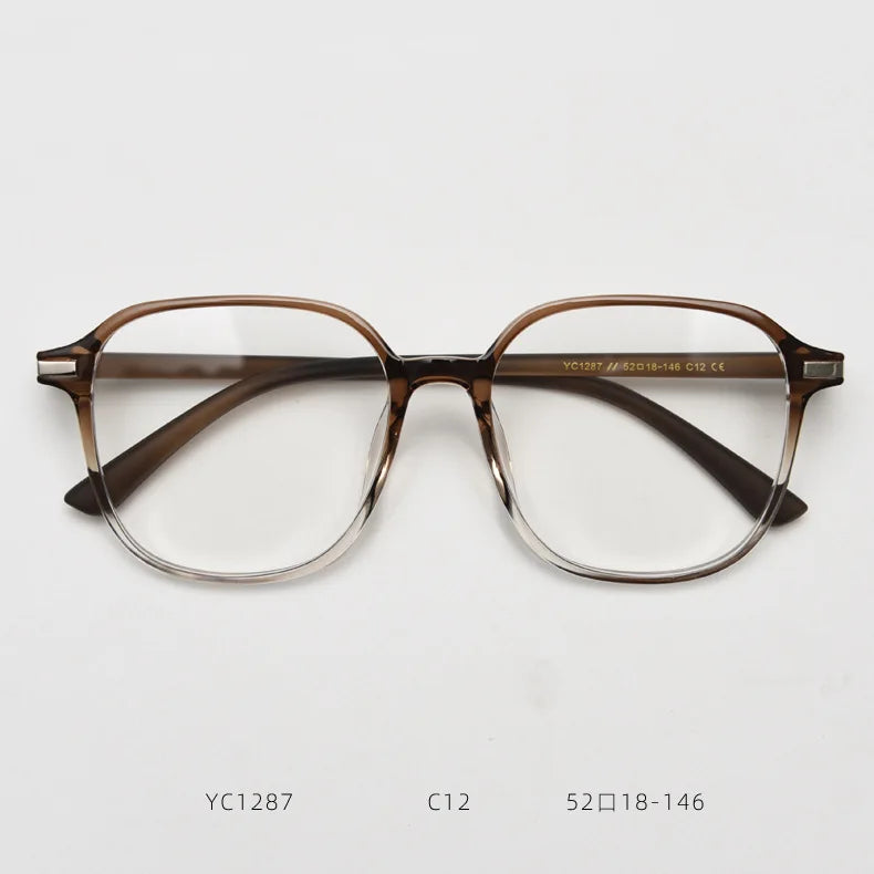 Optical Transparent Women Glasses Frame Large Size Ultralight TR90 Plastic Eyewear Men Big Myopia Spectacles Frames Square