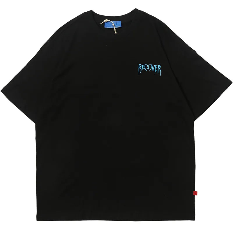Originality Streetwear Hip-Hop Men's T-Shirts Hot New Plain Black 100% Cotton Jersey 200 Grams Fabric Weight Printed Pattern