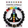 Anxiety Relief Jewelry Mandala Yoga Meditation Bracelet Beautiful Seven Colors Natural Stone Crystal Bracelet Gifts for Women