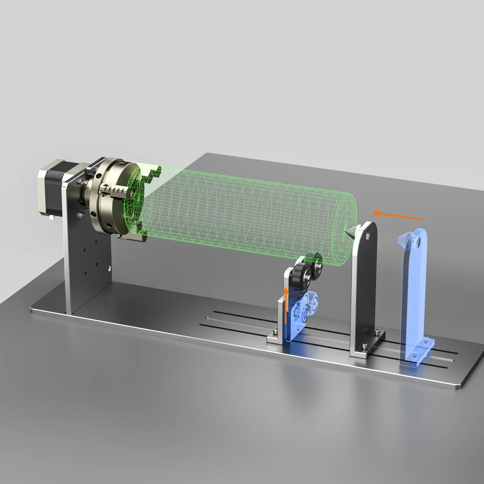 NEJE R5 A-axis Rotary Module Cylindrical Cans Cylinders Rotary Table Rotary Pen Jig Tool for CNC Laser Engraving Machine