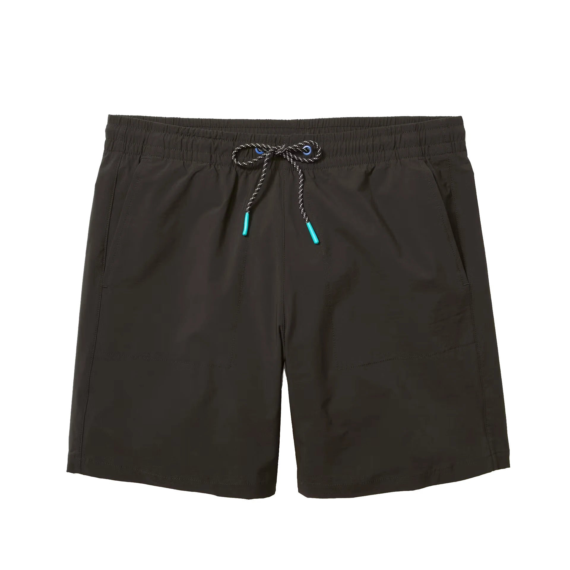 Men's Performance 4 Ways Stretch Nylon Pants Elastic Waistband Drawstring Gym Shorts