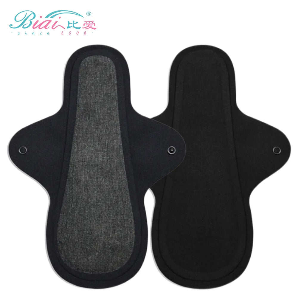 New Design Customized Hot Pressed Seamless Pure Cotton Sanitary Skin Friendly Side Resistant Leakage Reusable Sanitary Pad