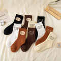 Custom Logo Jacquard Sport Creative Skate Design Compression Socks Unisex Crew Sock